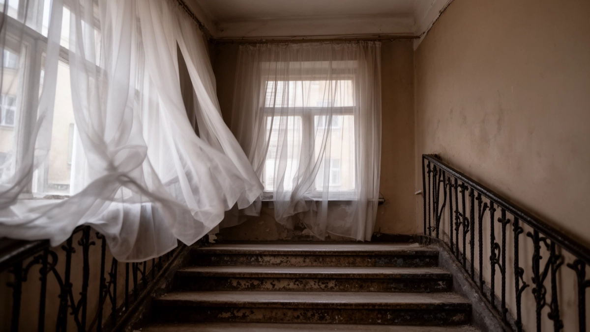 Firanki na klatkę schodową