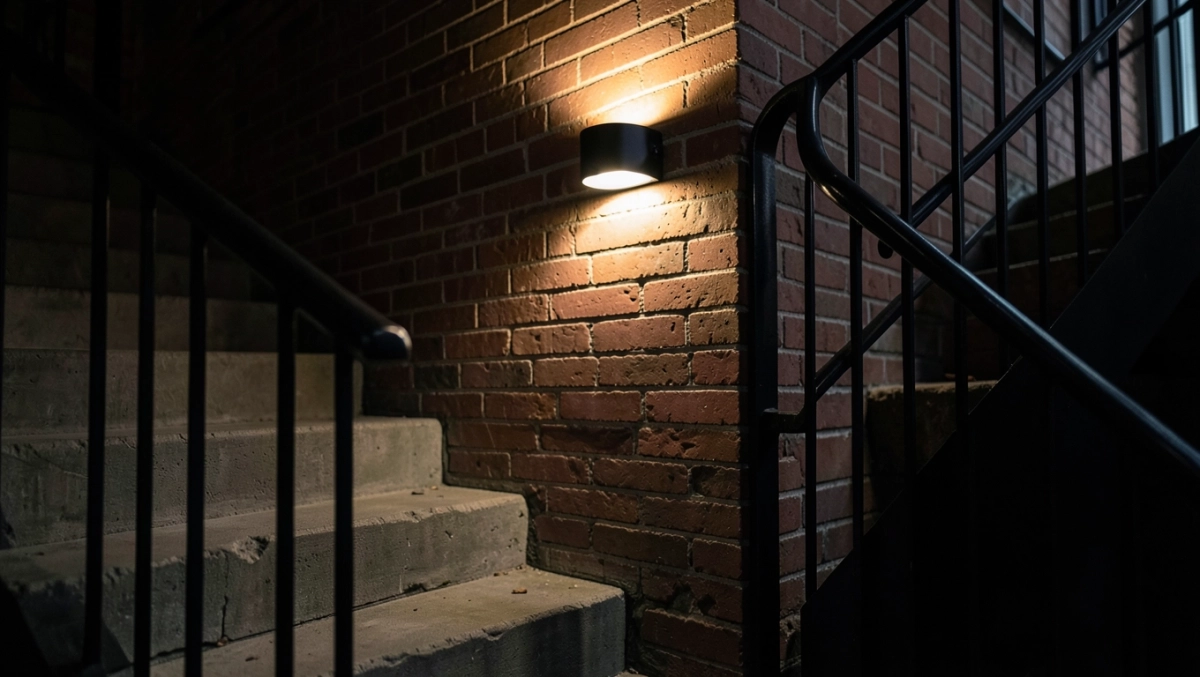 Kinkiet na klatkę schodową loft