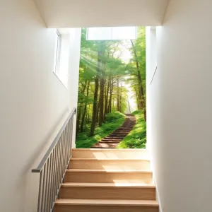 Fototapeta 3D na klatkę schodową