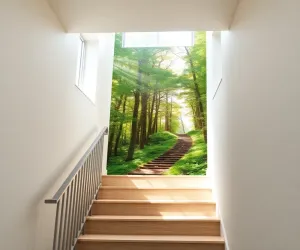 Fototapeta 3D na klatkę schodową