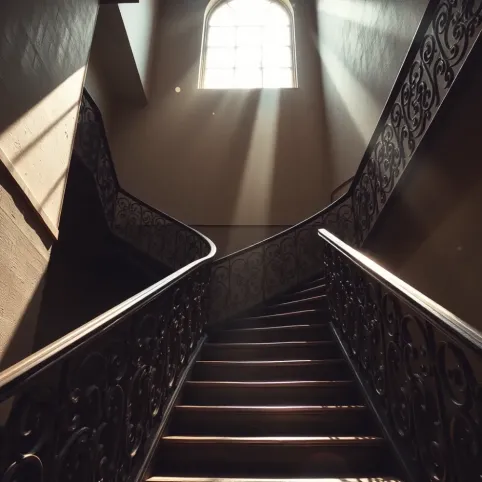 Klatka schodowa w starej kamienicy